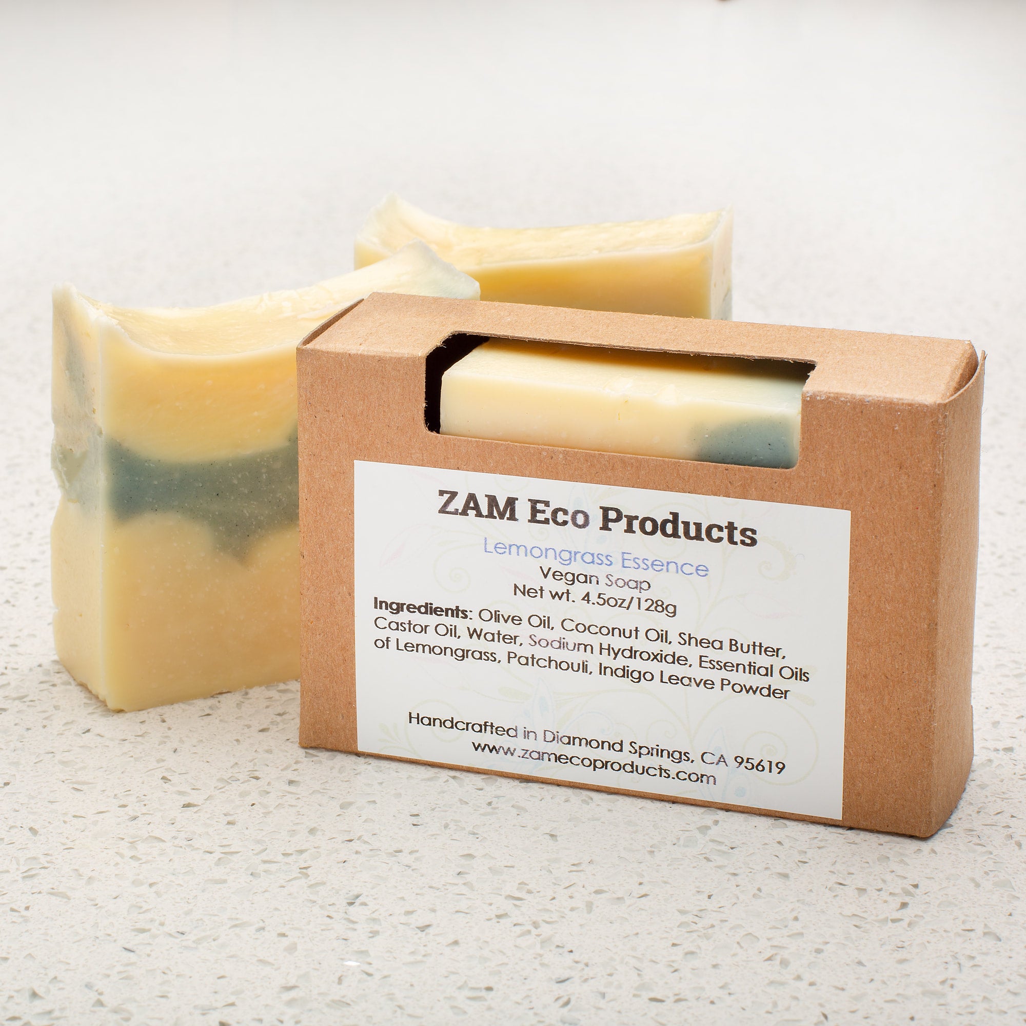 Organic Turmeric Soap - 100% Natural and Organic - Loaded with Organic Turmeric. Gentle Soap. 4.5oz Bar.